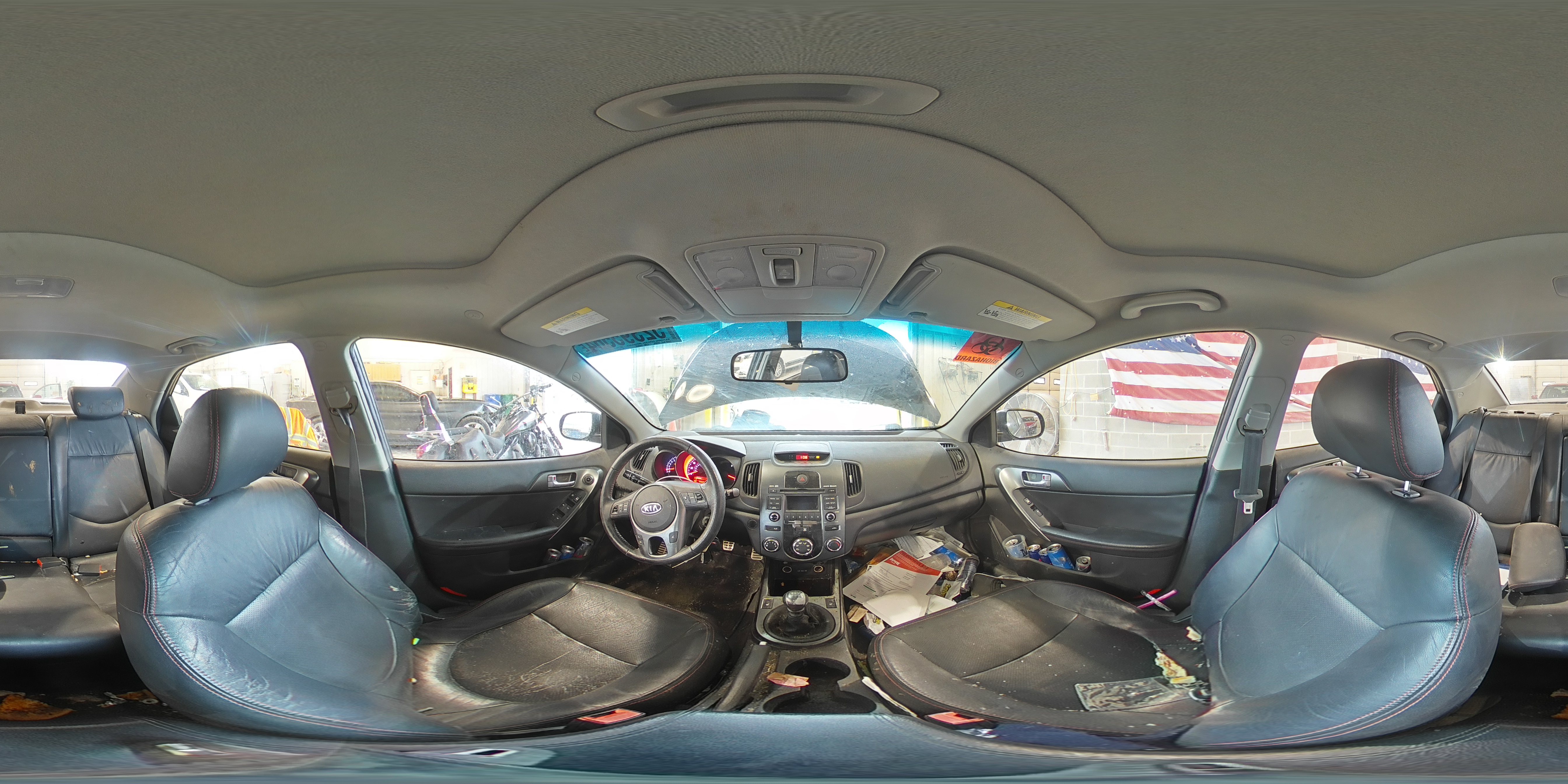 2010 KIA Forte VIN KNAFW4A36A5112053 Copart auction photo, rear end / side damage thumbnail 13
