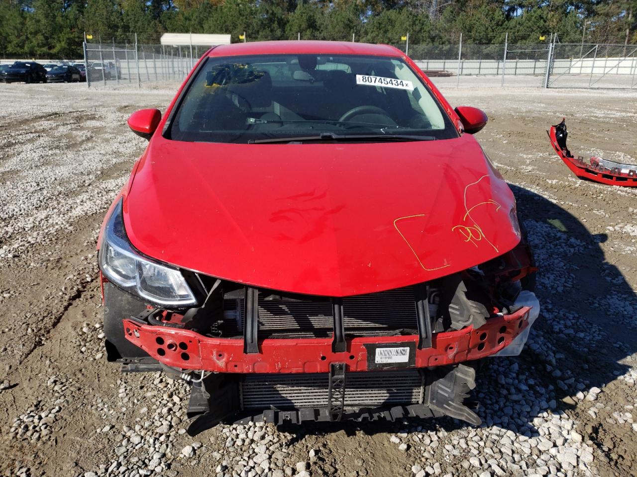 2018 Chevrolet Cruze VIN 1G1BC5SM0J7190915 Copart auction photo, front end / minor dent/scratches damage thumbnail 5