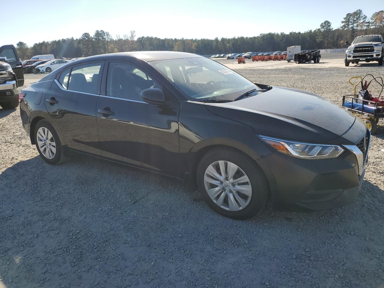 2021 Nissan Sentra VIN 3N1AB8BV3MY226196 Copart auction photo, side damage thumbnail 4