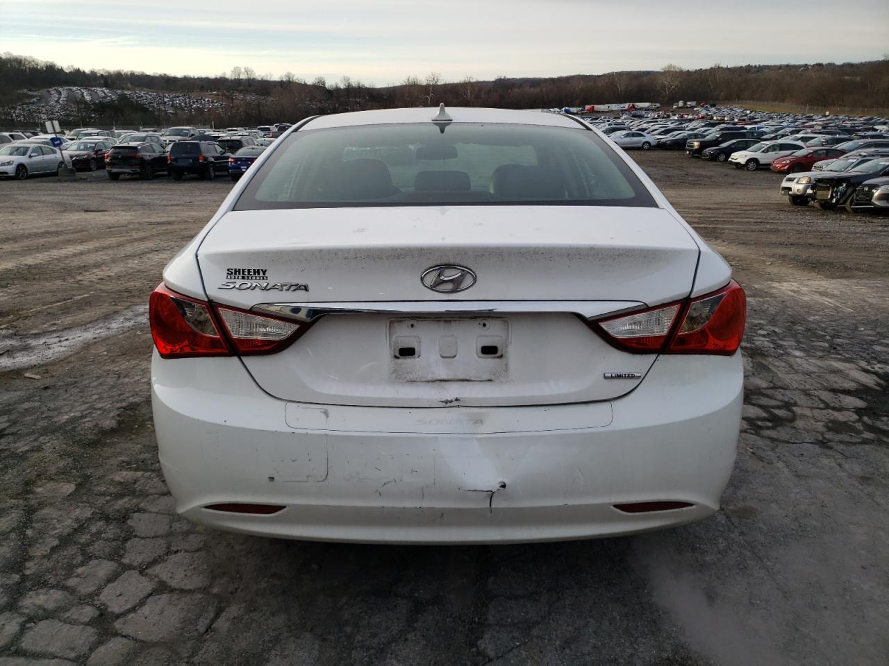 2013 Hyundai Sonata VIN 5NPEC4AC2DH607099 Copart auction photo, rear end damage thumbnail 6