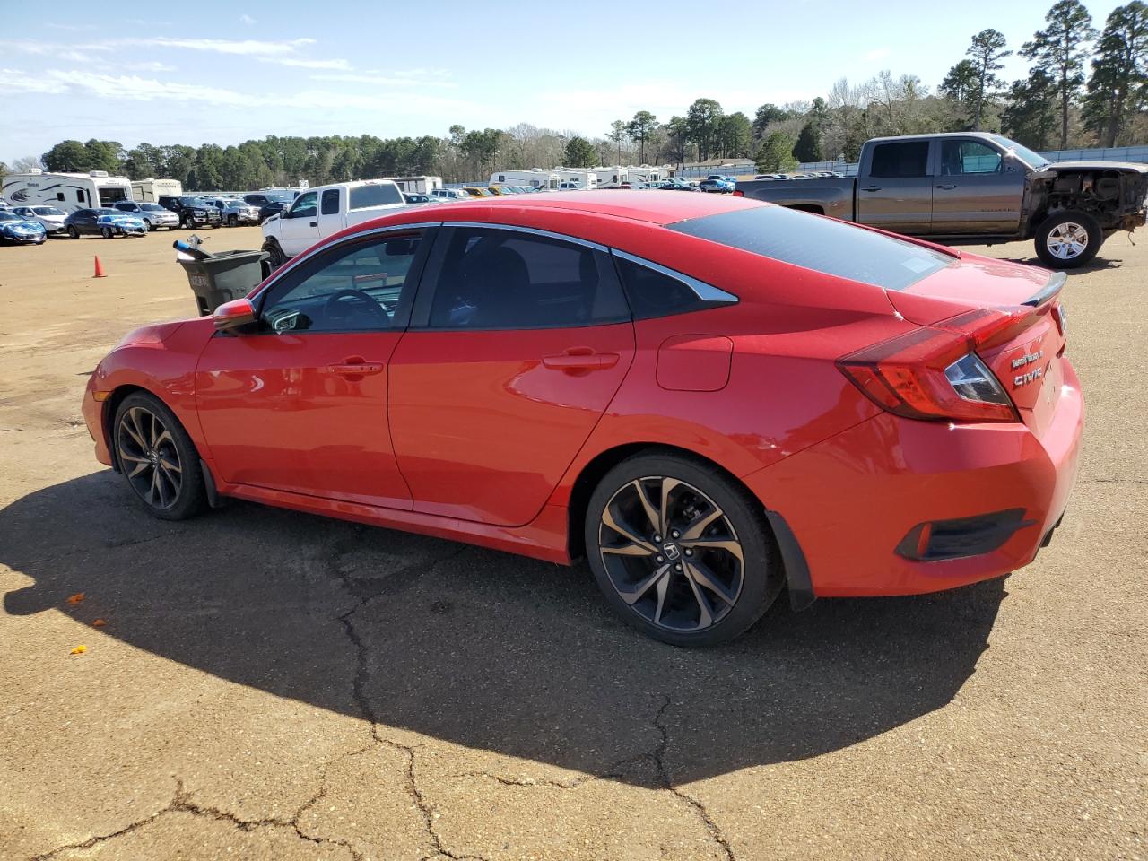 2019 Honda Civic VIN 2HGFC2F83KH511793 Copart auction photo, front end damage thumbnail 2