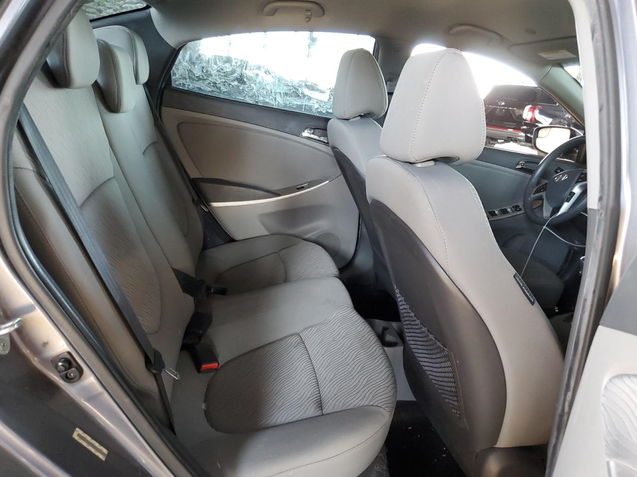 2014 Hyundai Accent VIN KMHCU4AE3EU593190 Copart auction photo, rear end damage thumbnail 10