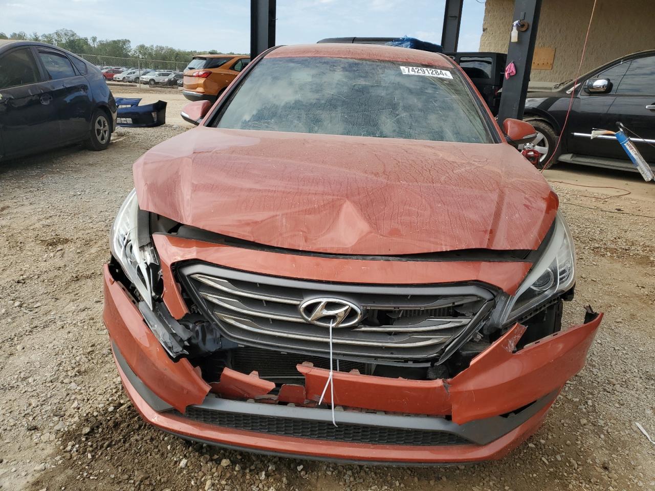 2015 Hyundai Sonata VIN 5NPE34AB4FH197626 Copart auction photo, front end damage thumbnail 5