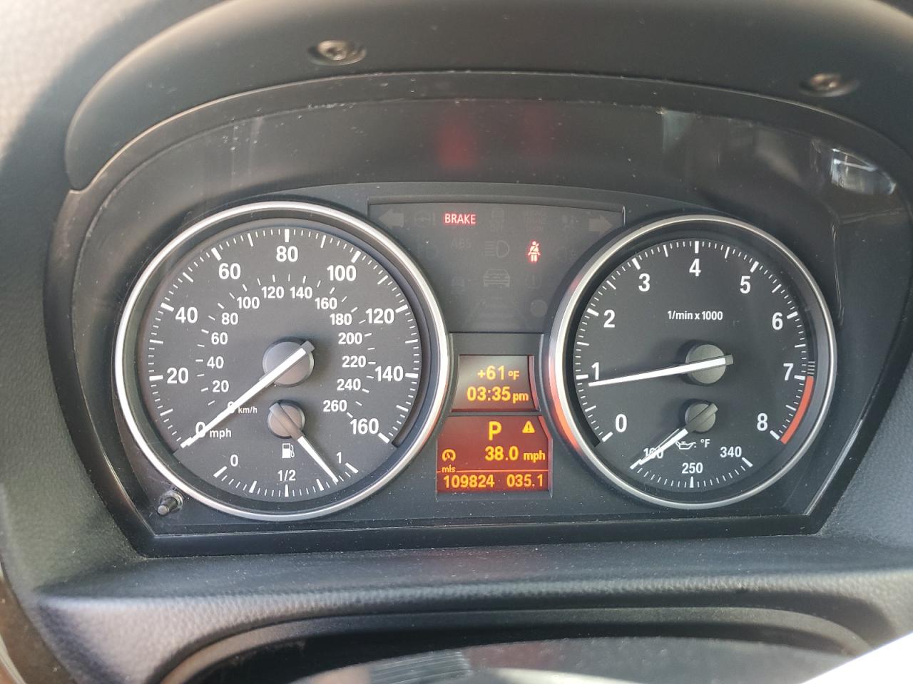 2013 BMW 3er VIN WBADW7C5XDE731024 Copart auction photo, front end / minor dent/scratches damage thumbnail 9