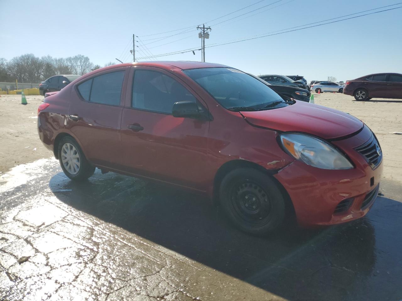 2014 Nissan Versa VIN 3N1CN7APXEL829349 Copart auction photo, front end damage thumbnail 4