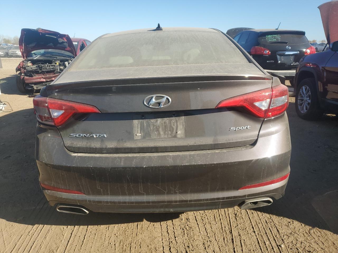2015 Hyundai Sonata VIN 5NPE34AF5FH079703 Copart auction photo, front end damage thumbnail 6