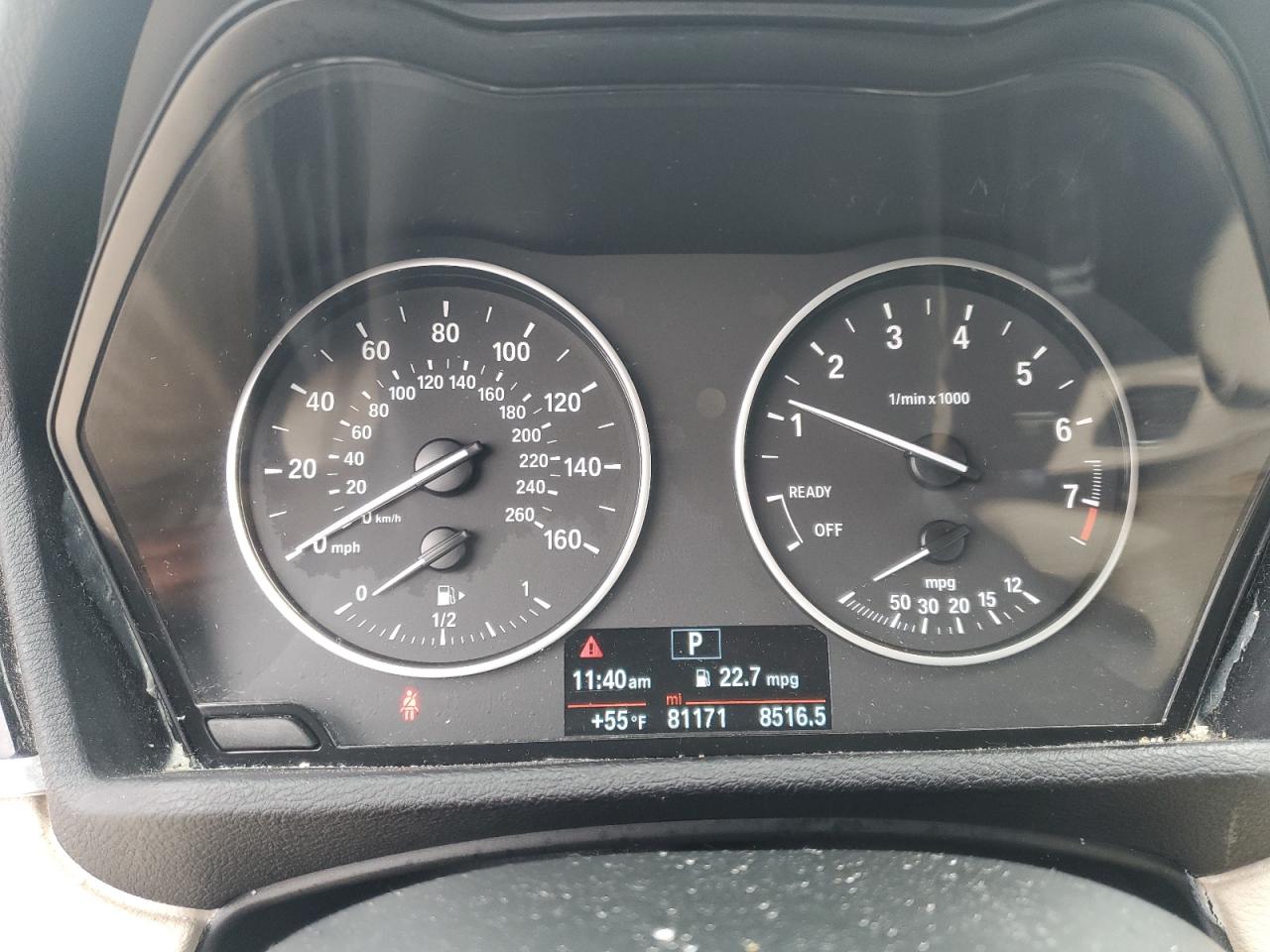 2017 BMW X1 VIN WBXHU7C31H5H36102 Copart auction photo, front end / minor dent/scratches damage thumbnail 9