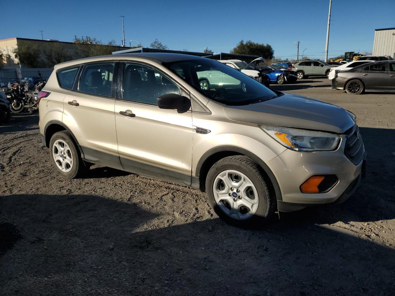 2017 Ford Escape VIN 1FMCU0F76HUE74217 Copart auction photo, front end damage thumbnail 4