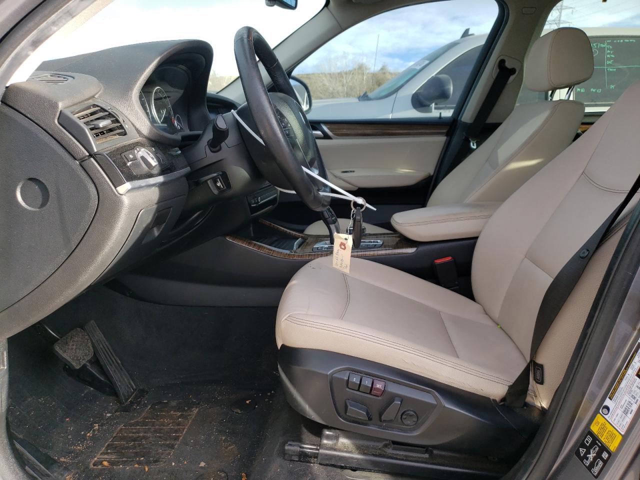 2017 BMW X3 VIN 5UXWX9C37H0W74303 Copart auction photo, vandalism / rear end damage thumbnail 7