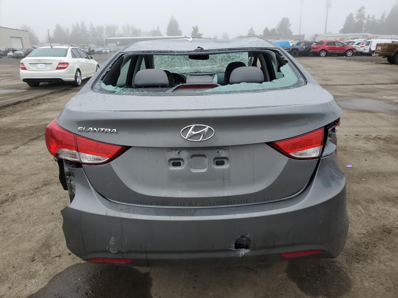 2013 Hyundai Elantra VIN 5NPDH4AE9DH333401 Copart auction photo, front end / all over damage thumbnail 6