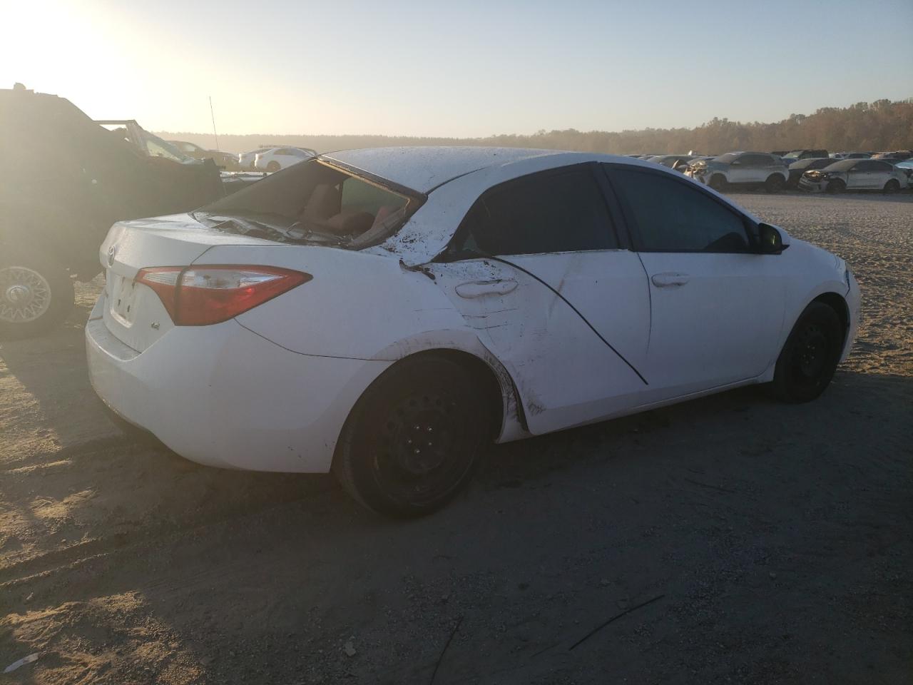 2015 Toyota Corolla VIN 2T1BURHE5FC343547 Copart auction photo, top/roof damage thumbnail 3