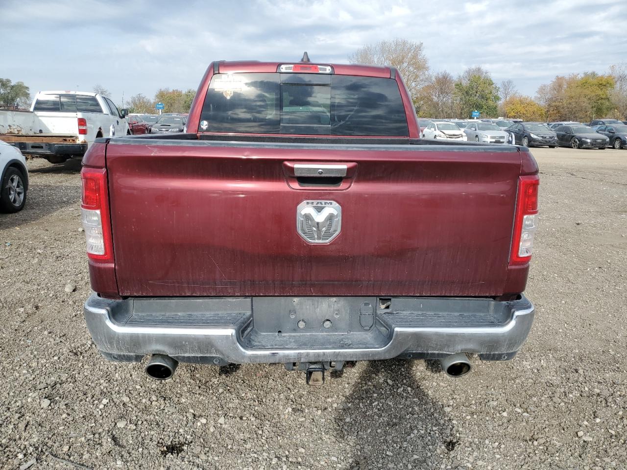 2020 RAM 1500 VIN 1C6SRFFT2LN119976 Copart auction photo, front end / hail damage thumbnail 6