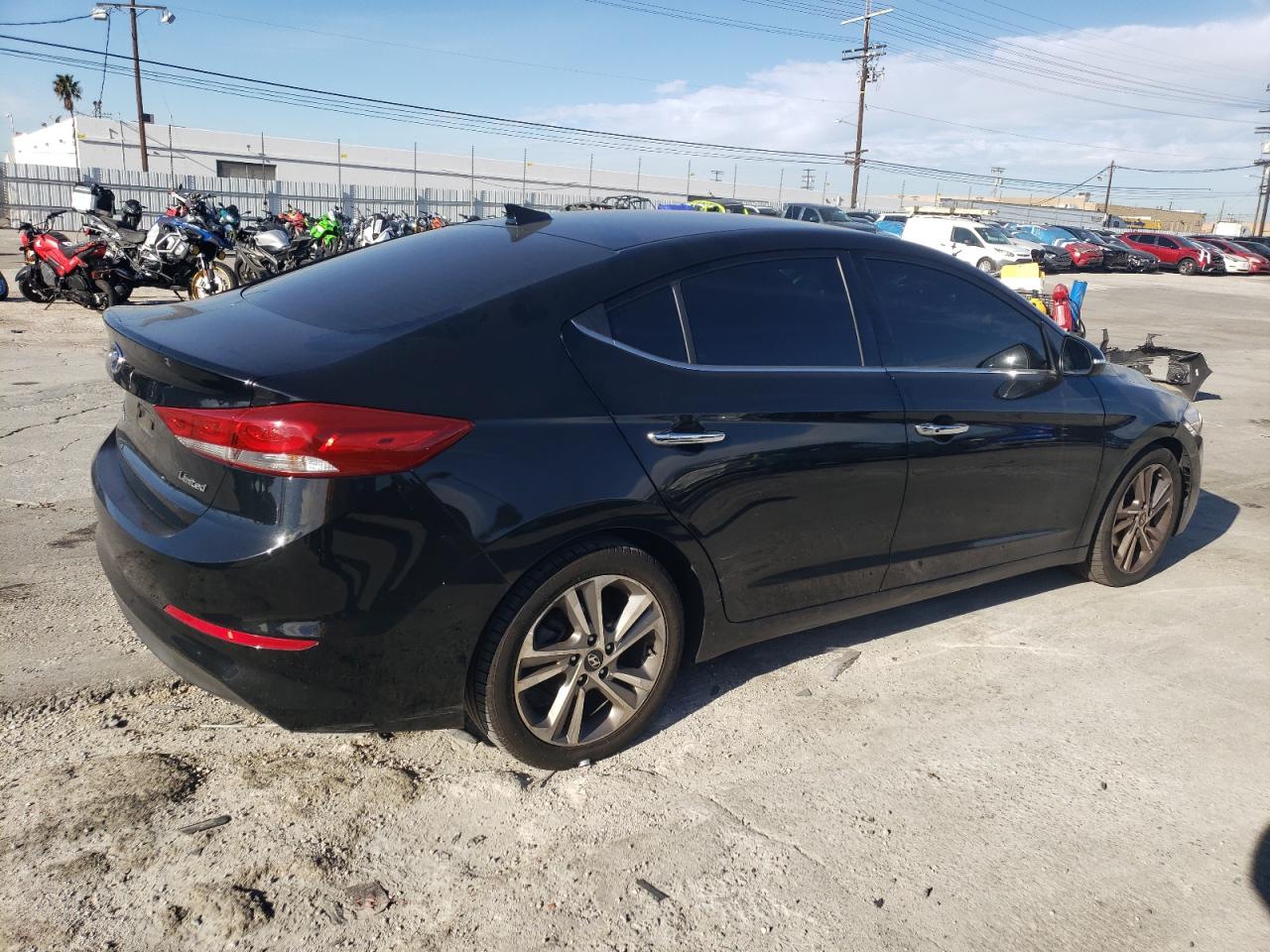 2017 Hyundai Elantra VIN 5NPD84LF2HH178203 Copart auction photo, front end / side damage thumbnail 3