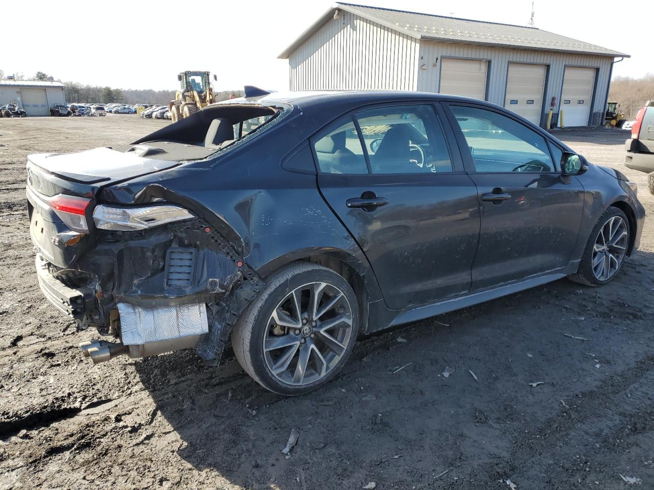 2021 Toyota Corolla VIN 5YFS4MCE6MP057861 Copart auction photo, rear end damage thumbnail 3