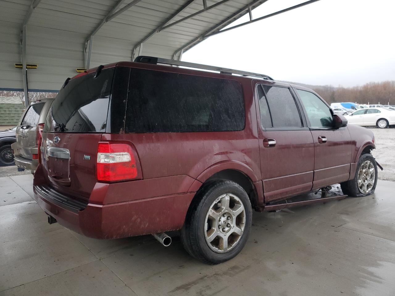 2013 Ford Expedition VIN 1FMJK2A54DEF16662 Copart auction photo, front end / side damage thumbnail 3