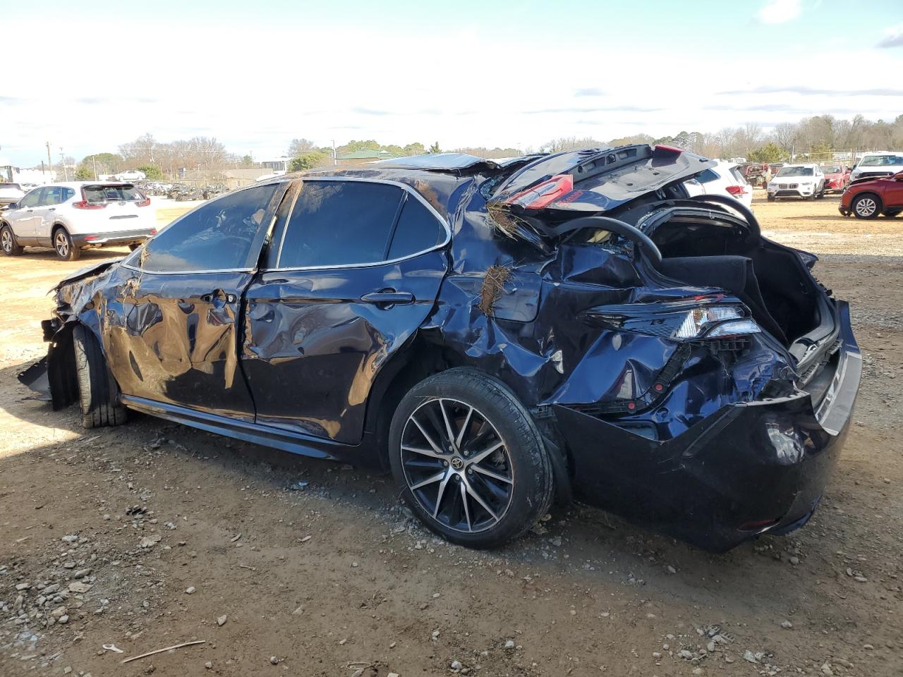 2022 Toyota Camry VIN 4T1G11AK5NU649841 Copart auction photo, all over damage thumbnail 2