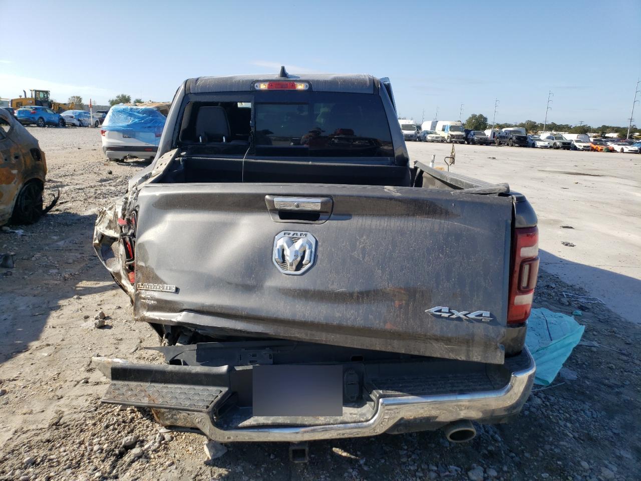 2019 RAM 1500 VIN 1C6SRFJT3KN553443 Copart auction photo, side / rear end damage thumbnail 6
