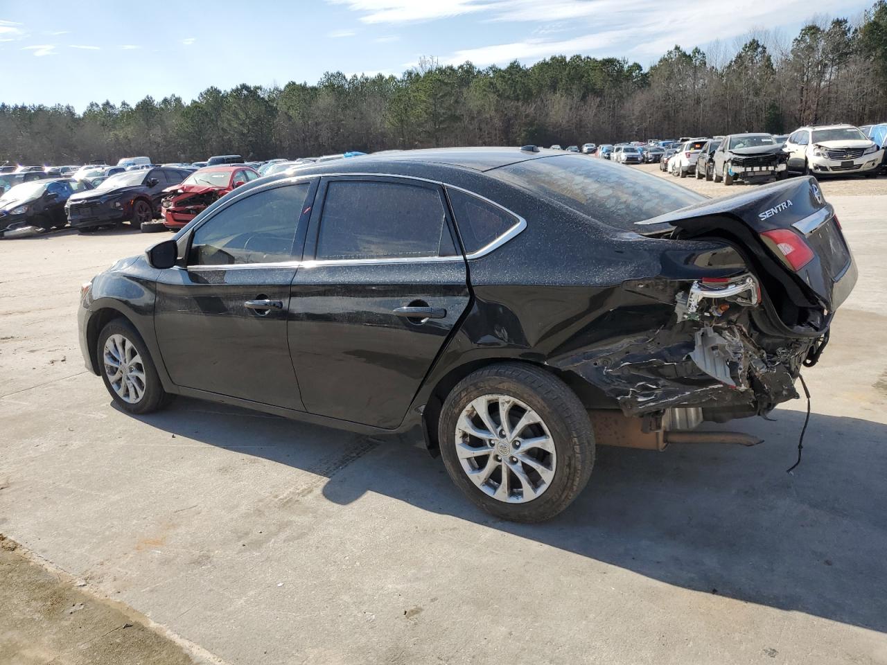 2019 Nissan Sentra VIN 3N1AB7AP0KL613649 Copart auction photo, rear end damage thumbnail 2