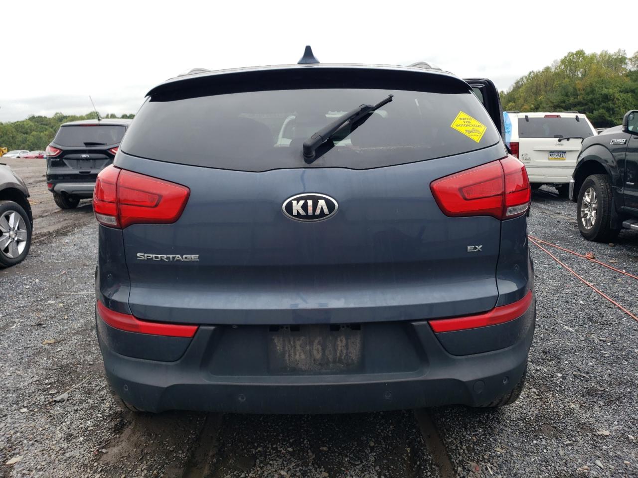 2014 KIA Sportage VIN KNDPCCAC9E7648161 Copart auction photo, side damage thumbnail 6