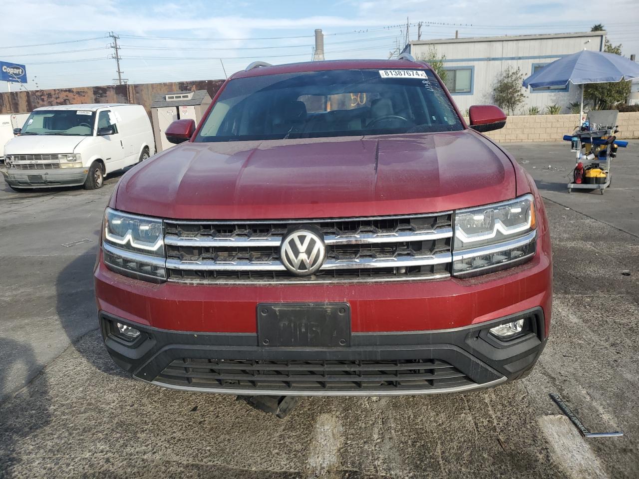 2019 Volkswagen Atlas VIN 1V2WR2CA4KC503420 Copart auction photo, rear end damage thumbnail 5