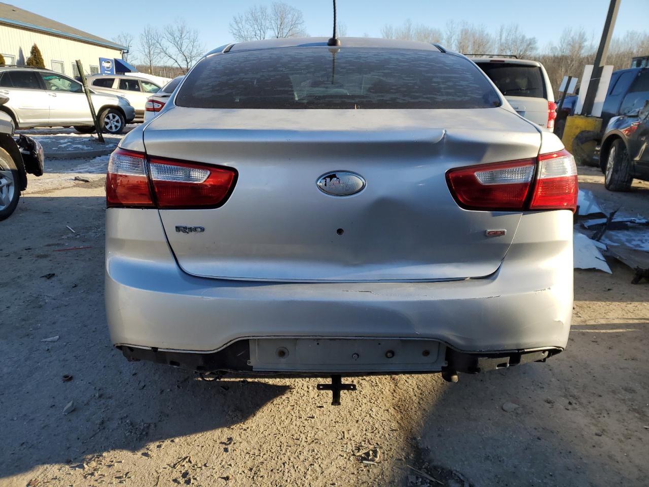 2013 KIA Rio VIN KNADM4A32D6318675 Copart auction photo, front end damage thumbnail 6