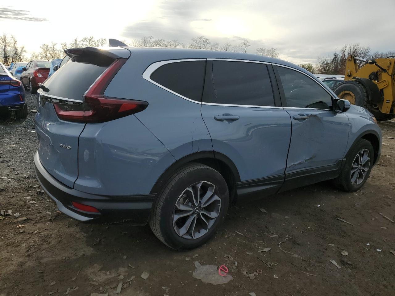 2022 Honda CR-V VIN 5J6RW2H89NL001689 Copart auction photo, side damage thumbnail 3