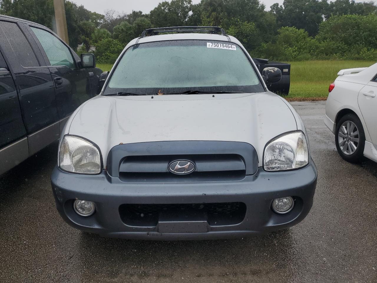 2005 Hyundai Santa Fe VIN KM8SC13E35U005623 Copart auction photo, water/flood damage thumbnail 5