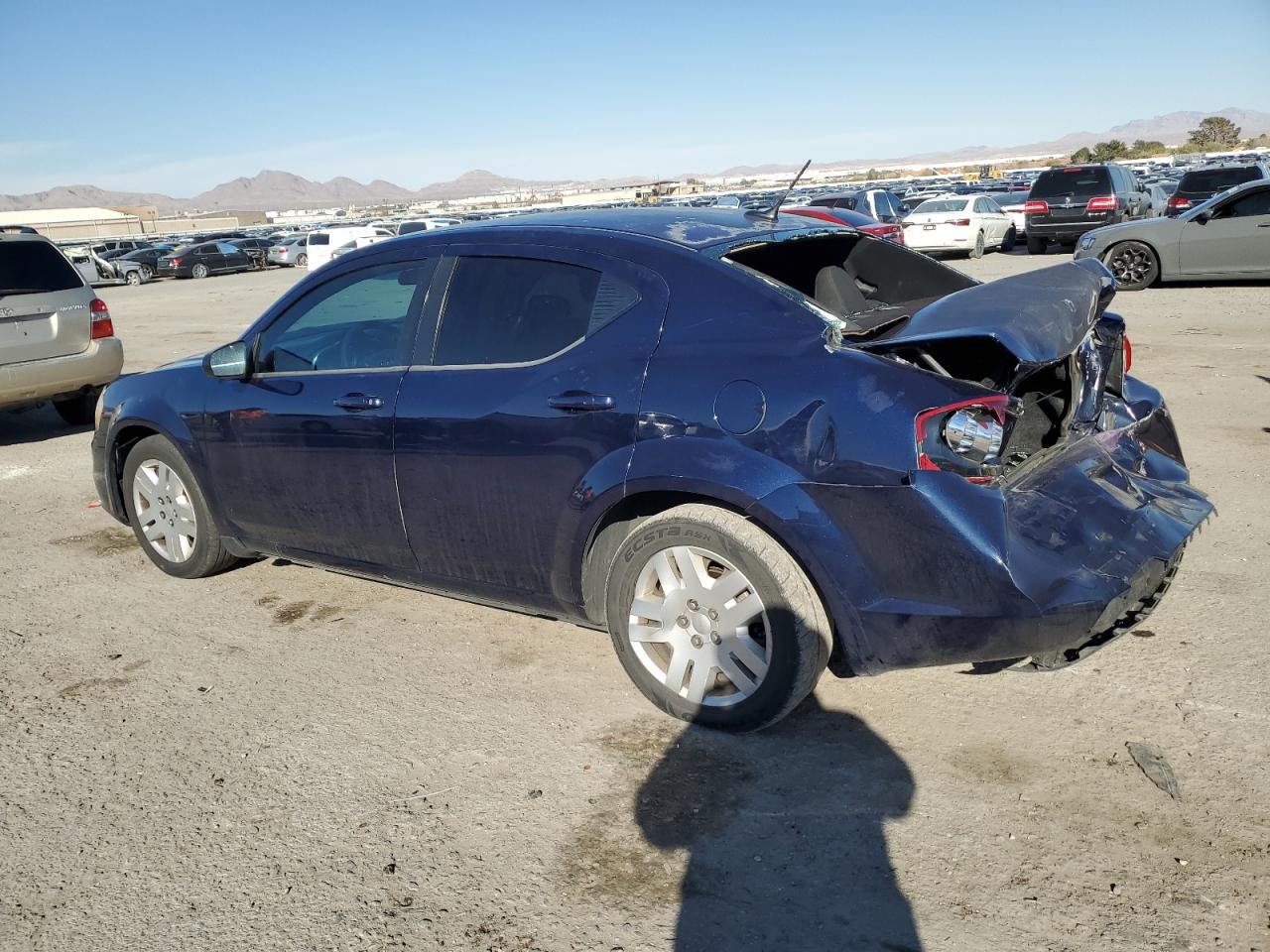 2014 Dodge Avenger VIN 1C3CDZABXEN129920 Copart auction photo, rear end damage thumbnail 2
