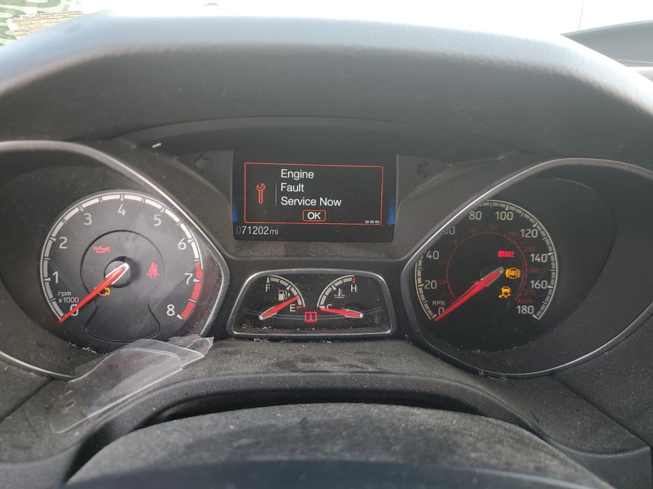 2018 Ford Focus VIN 1FADP3L9XJL247198 Copart auction photo, front end / side damage thumbnail 9