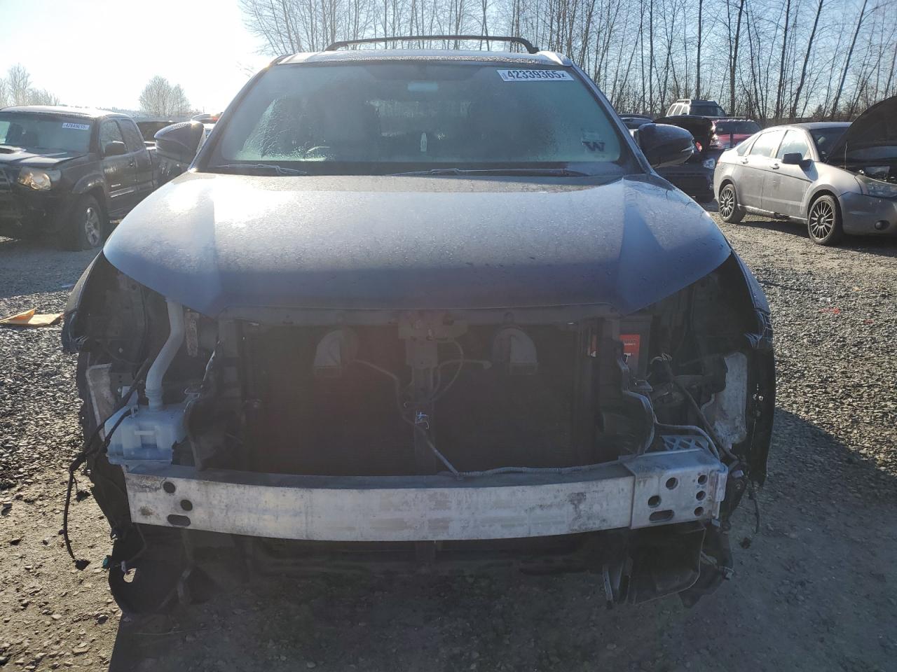 2016 Toyota Highlander VIN 5TDJKRFH1GS277828 Copart auction photo, front end / side damage thumbnail 5