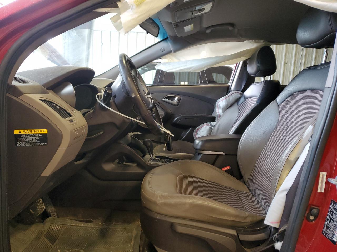 2012 Hyundai Tucson VIN KM8JU3AC3CU322319 Copart auction photo, side / front end damage thumbnail 7