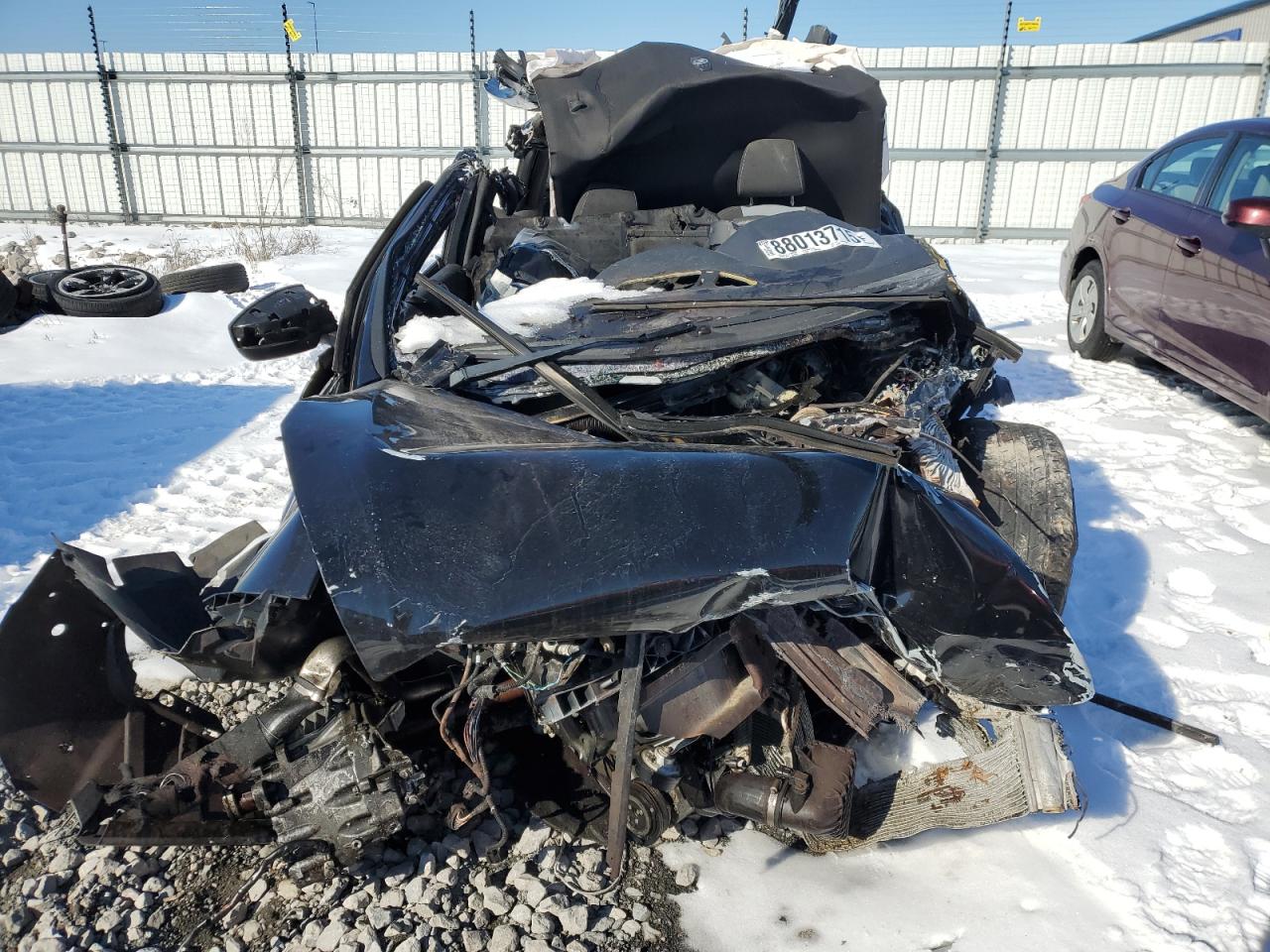 2016 Ford Focus VIN 1FADP3L96GL253394 Copart auction photo, all over / top/roof damage thumbnail 5
