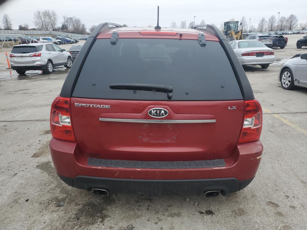 2009 KIA Sportage VIN KNDJF724697600277 Copart auction photo, front end / side damage thumbnail 6