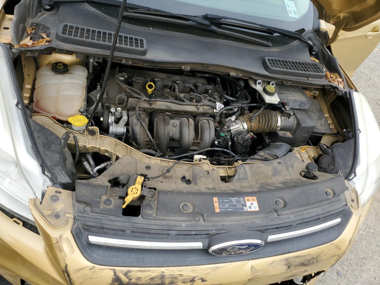 2015 Ford Escape VIN 1FMCU0G71FUA03782 Copart auction photo, front end damage thumbnail 14