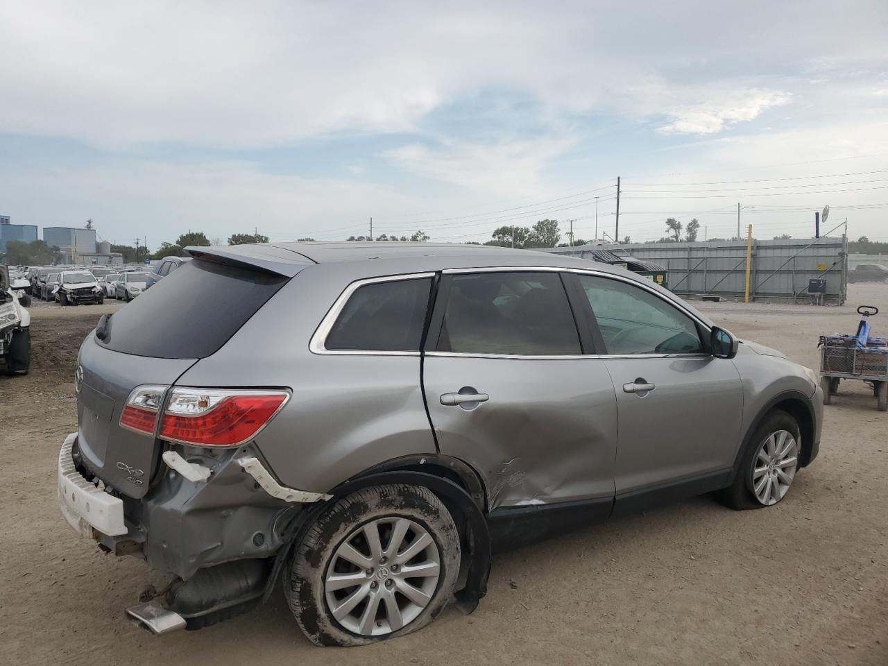 2010 Mazda CX-9 VIN JM3TB3MA2A0204903 Copart auction photo, side / rear end damage thumbnail 3