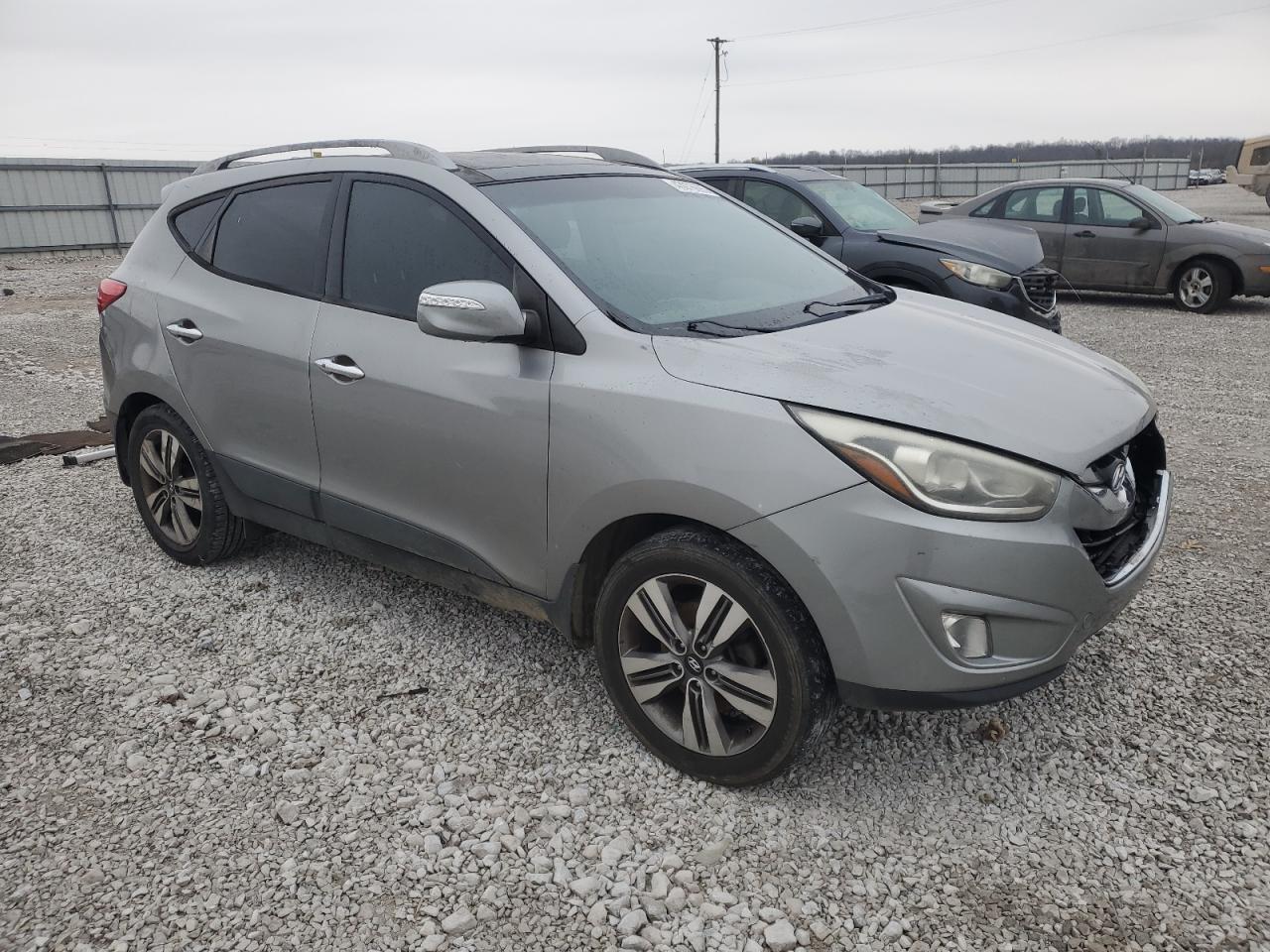 2015 Hyundai Tucson VIN KM8JU3AG4FU027981 Copart auction photo, front end damage thumbnail 4