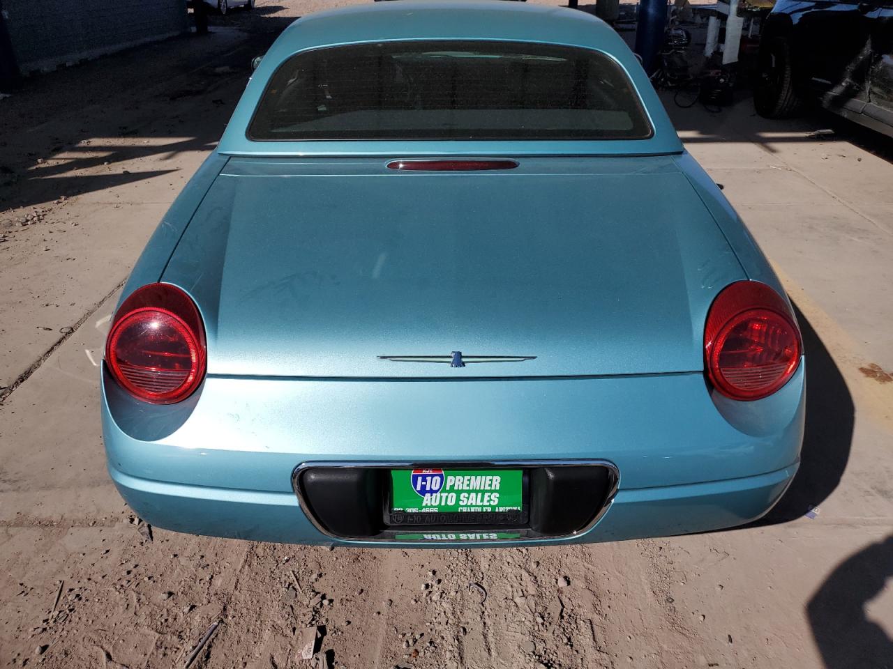 2002 Ford Thunderbird VIN 1FAHP60A32Y124560 Copart auction photo, rear end / side damage thumbnail 10