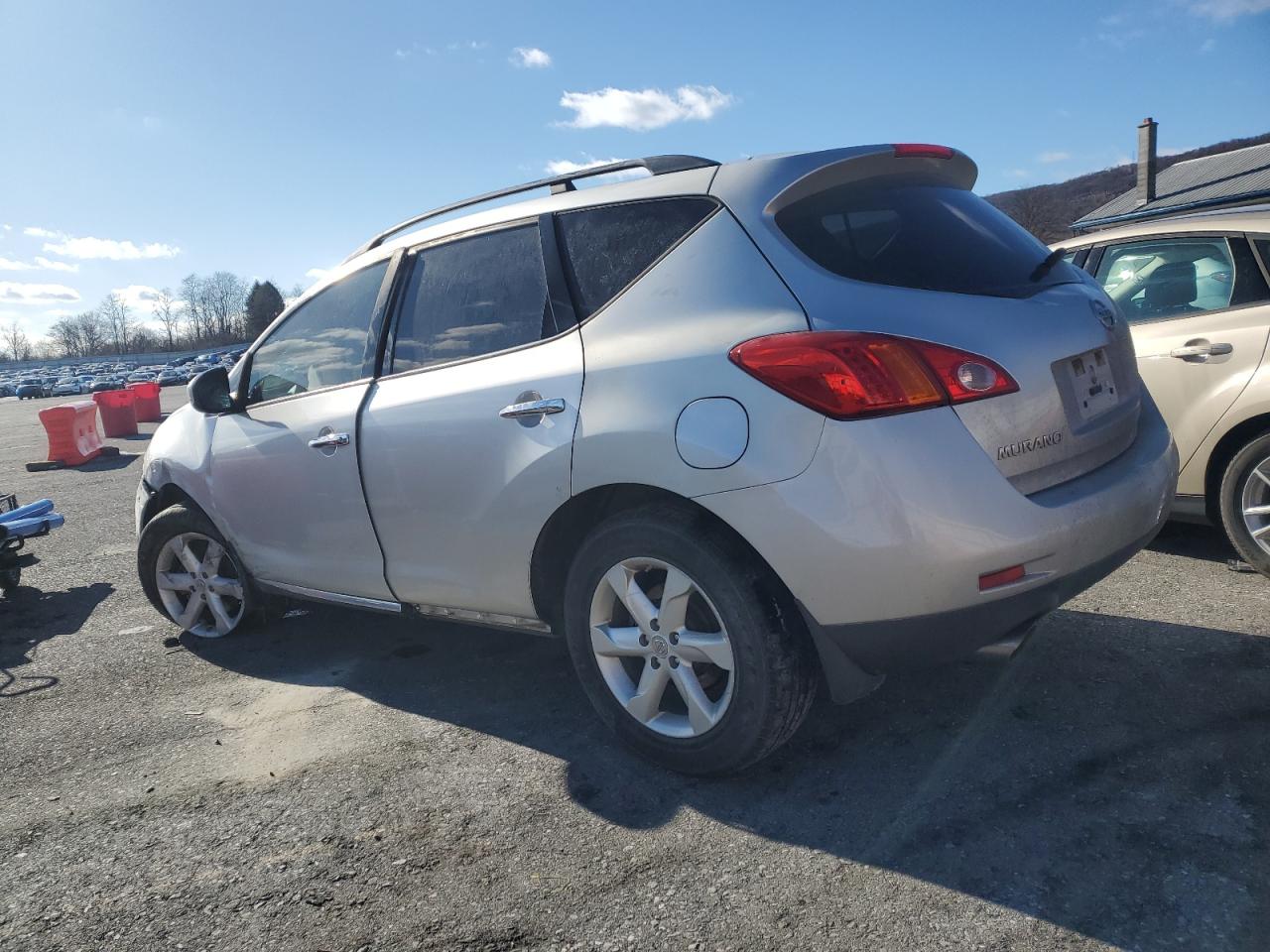 2009 Nissan Murano VIN JN8AZ18UX9W031732 Copart auction photo, undercarriage / side damage thumbnail 2