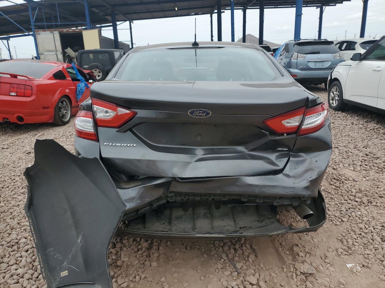 2016 Ford Fusion VIN 3FA6P0H75GR207247 Copart auction photo, front end / rear end damage thumbnail 6