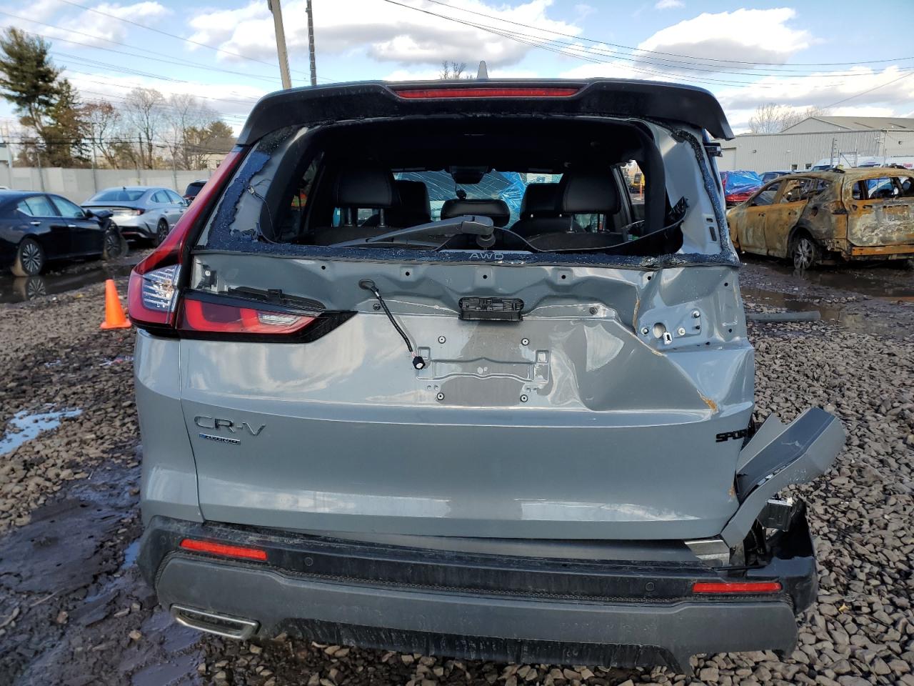 2025 Honda CR-V VIN 7FARS6H80SE021048 Copart auction photo, front end / rear end damage thumbnail 6