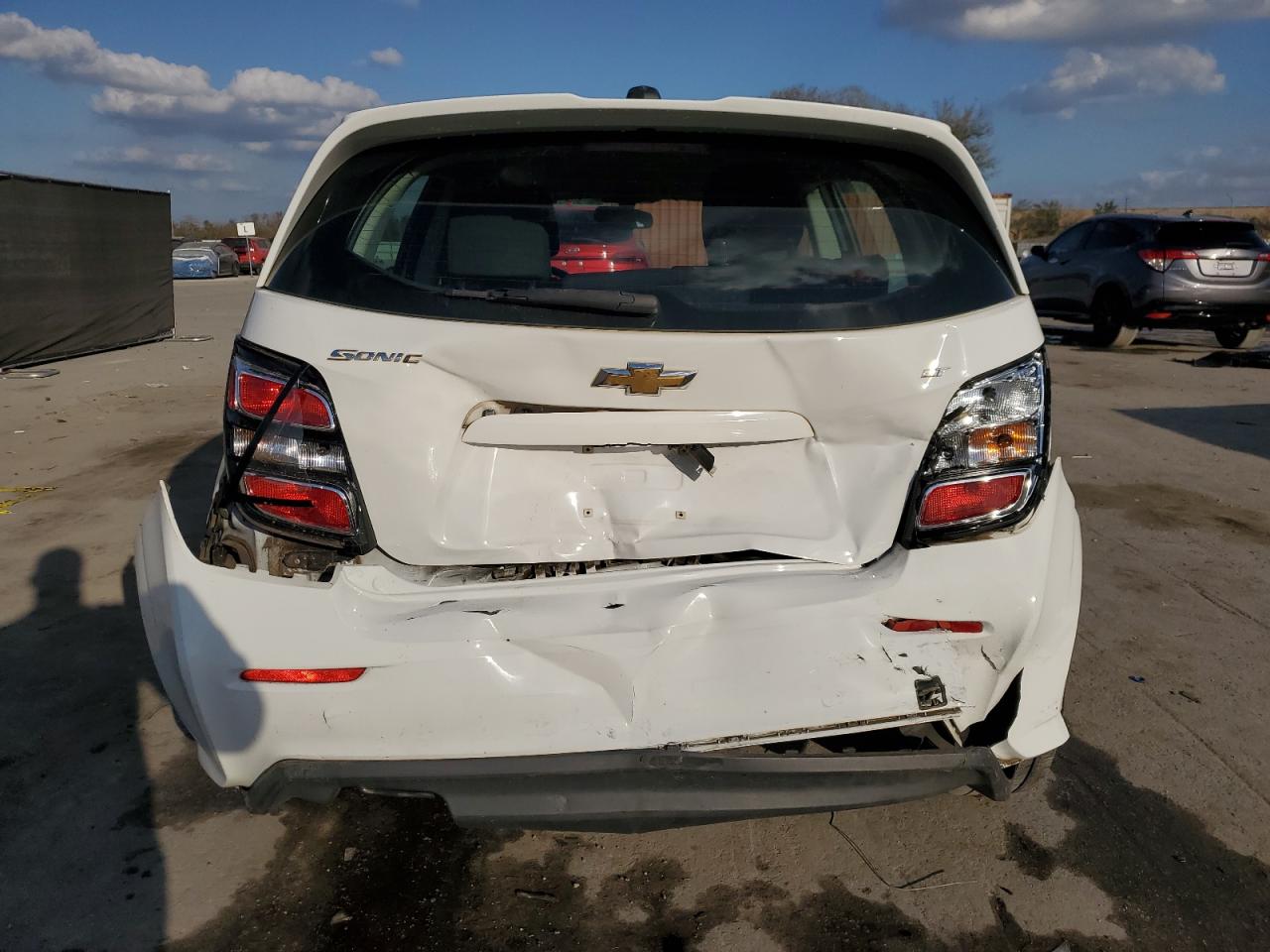 2017 Chevrolet Sonic VIN 1G1JD6SH7H4151378 Copart auction photo, rear end / front end damage thumbnail 6
