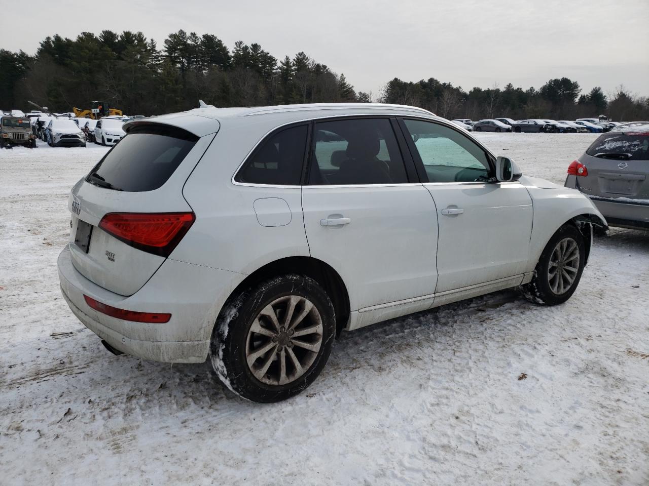 2014 Audi Q5 VIN WA1LFAFP0EA117501 Copart auction photo, front end damage thumbnail 3