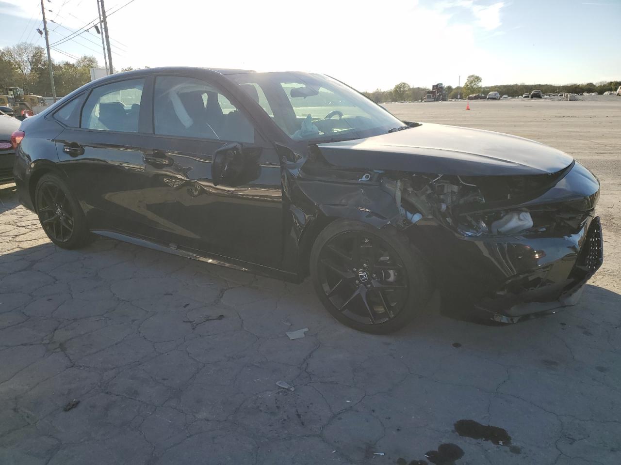 2023 Honda Civic VIN 2HGFE2F58PH529732 Copart auction photo, front end / side damage thumbnail 4