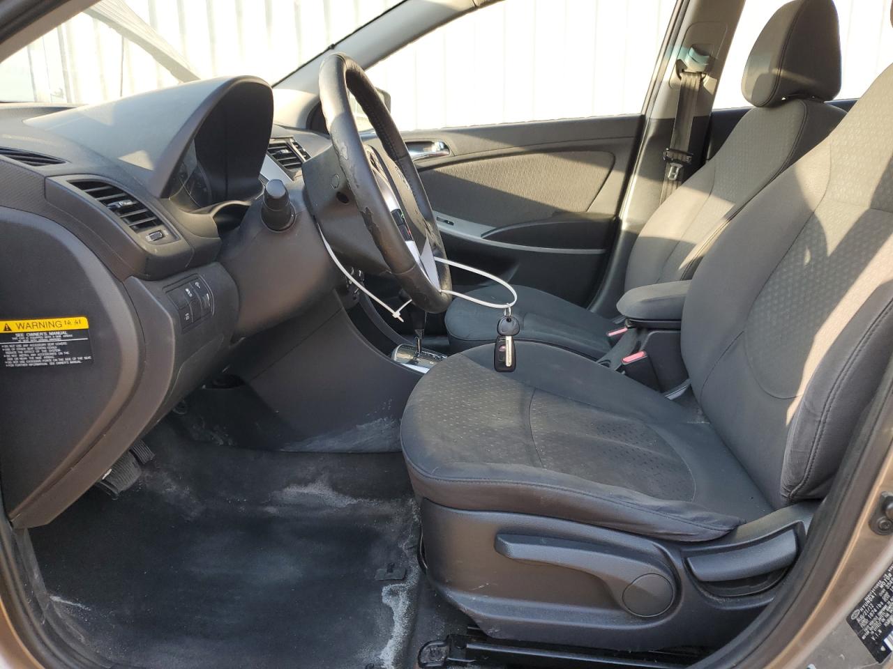 2013 Hyundai Accent VIN KMHCU5AE5DU074002 Copart auction photo, rear end damage thumbnail 7