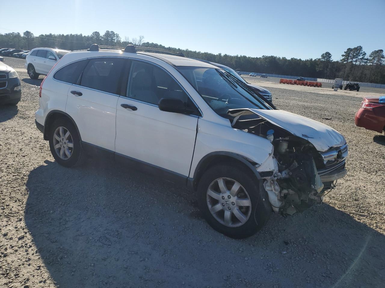 2008 Honda CR-V VIN 5J6RE48558L003349 Copart auction photo, front end / side damage thumbnail 4
