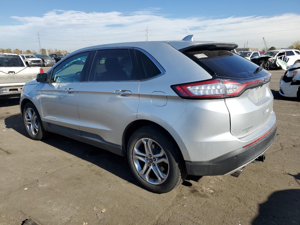 2018 Ford Edge VIN 2FMPK4K98JBB75541 Copart auction photo, side damage thumbnail 2