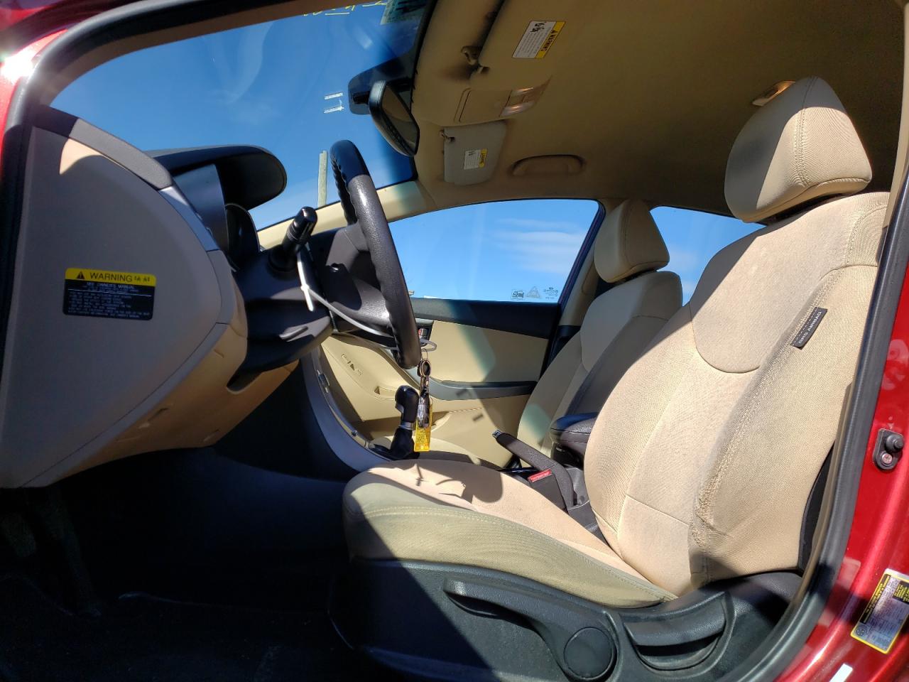 2012 Hyundai Elantra VIN KMHDH4AE6CU247530 Copart auction photo, front end / minor dent/scratches damage thumbnail 7