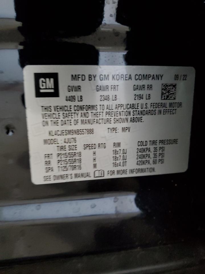 2022 Buick Encore VIN KL4CJESM9NB557888 Copart auction photo, front end / undercarriage damage thumbnail 14