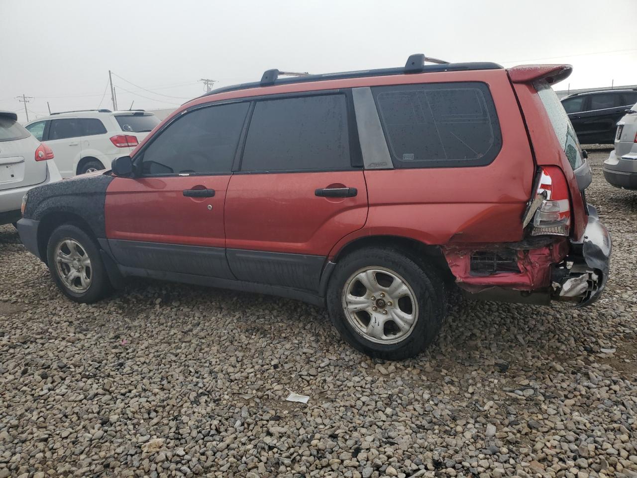 2004 Subaru Forester VIN JF1SG63624G736870 Copart auction photo, rear end damage thumbnail 2