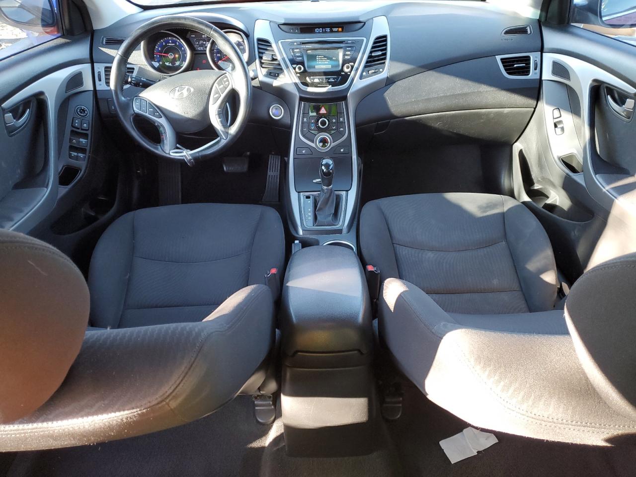 2016 Hyundai Elantra VIN KMHDH4AE3GU491657 Copart auction photo, front end / side damage thumbnail 8